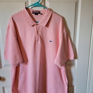 Vineyard Vines Pink Polo XL
